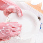 Silicone Scrubber Bristly Gloves