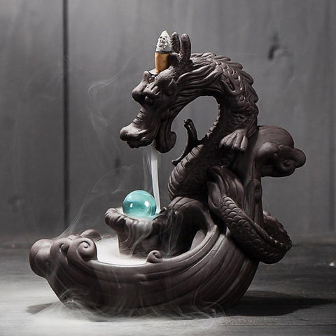 Ceramic Dragon Incense Holder