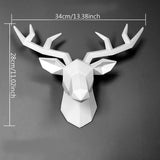 3D Deer Head Sculpture