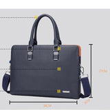 Men's Briefcases Leather Trendy Ploy Bag