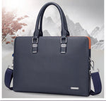 Men's Briefcases Leather Trendy Ploy Bag