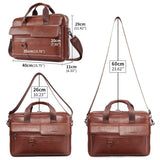 Genuine Leather Business Handbag