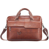 Genuine Leather Business Handbag