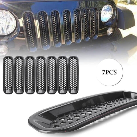 Jeep's Front Insert Mesh Grille Trim Cover