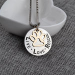 Dog Paw Pendant Necklace